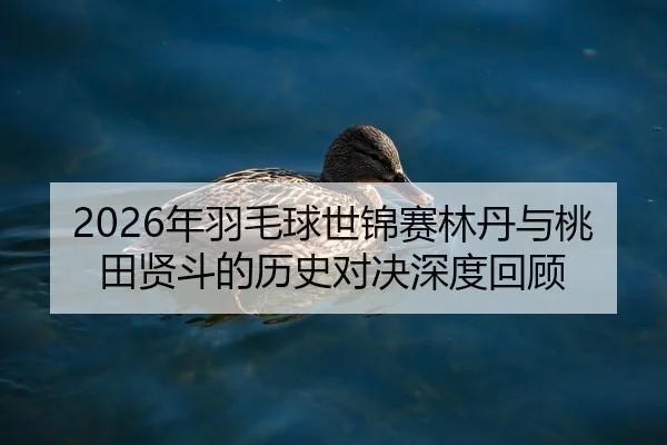2026年羽毛球世锦赛林丹与桃田贤斗的历史对决深度回顾